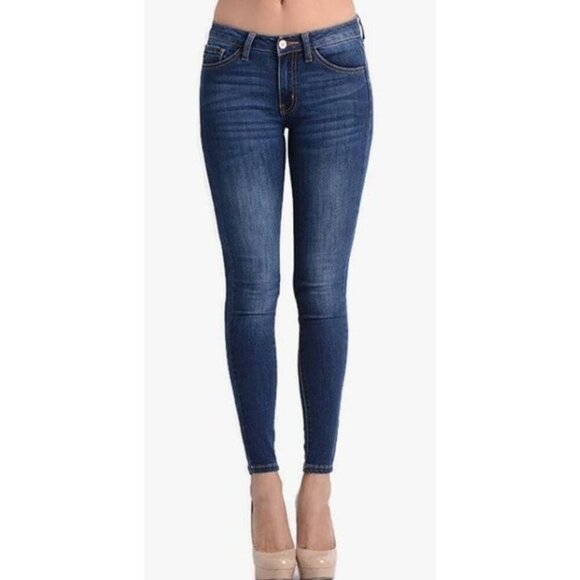 KanCan Denim - KanCan Super Skinny Jeans Size 7/27 Mid Rise Stretch Denim Blue Women’s